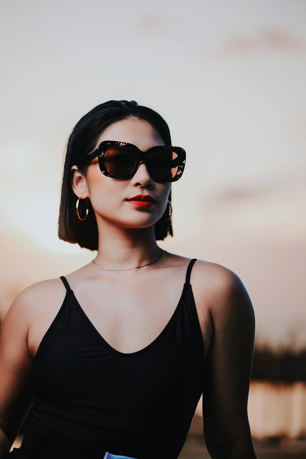 Jaqui in Spotted Clear and Black