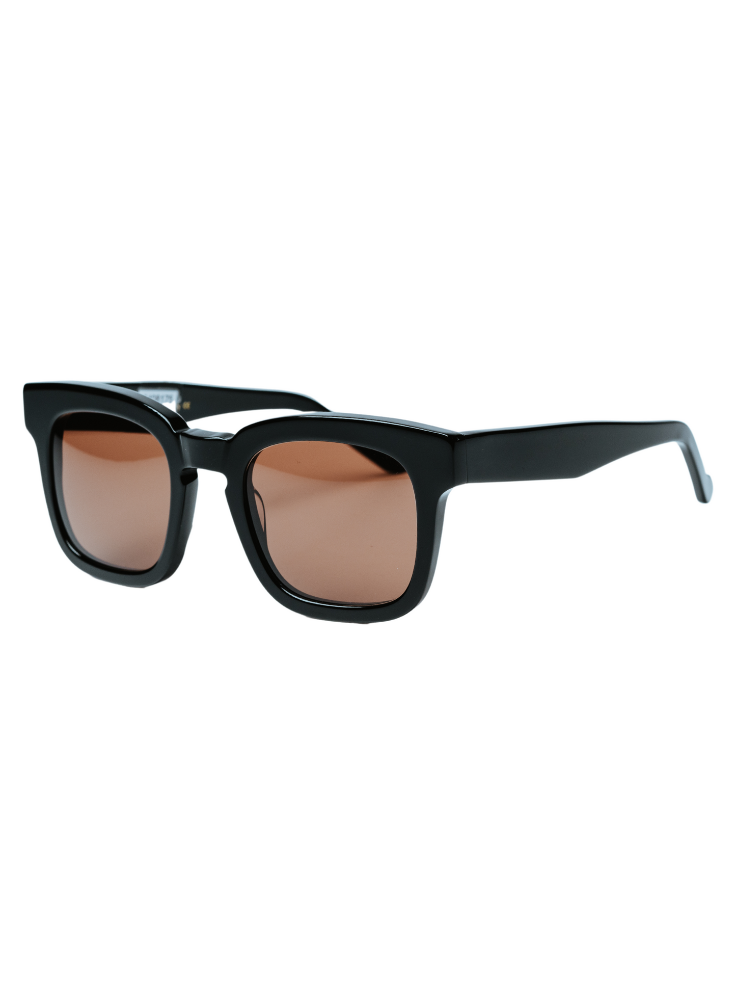 Andrew in Black with Brown Lenses