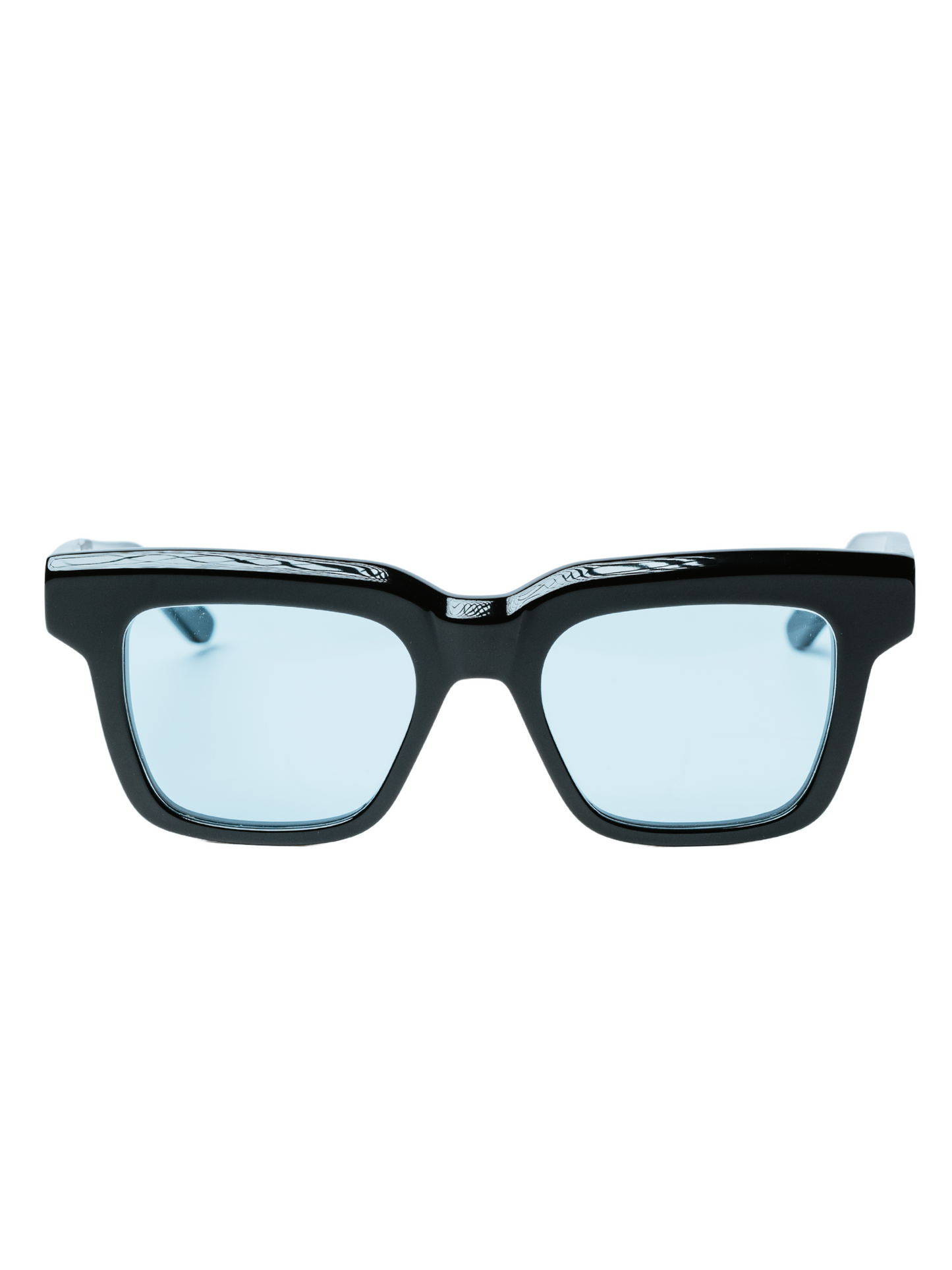 Jason in Black with Blue lenses