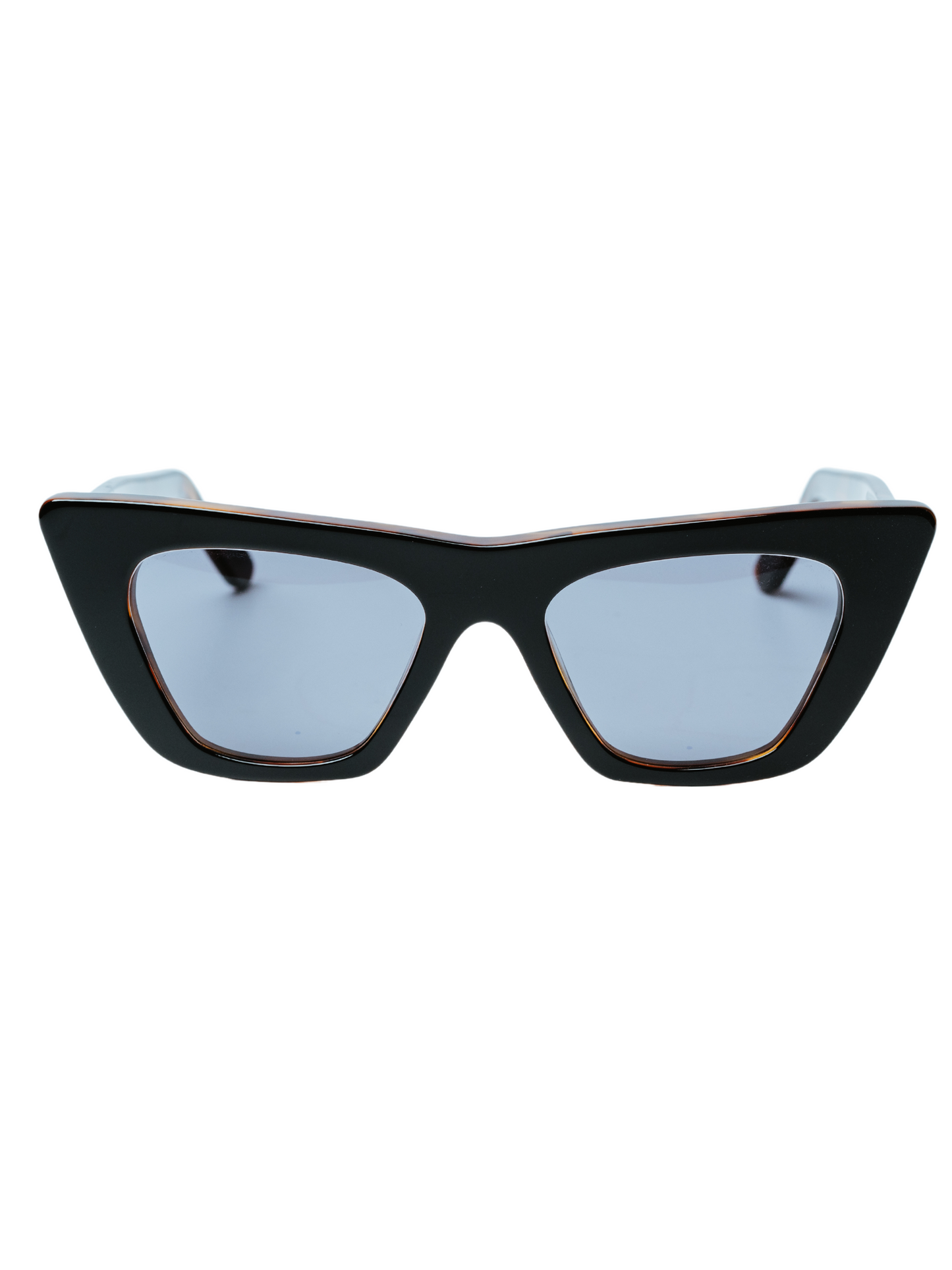 Lewis in Black with Tortoise Brown inside