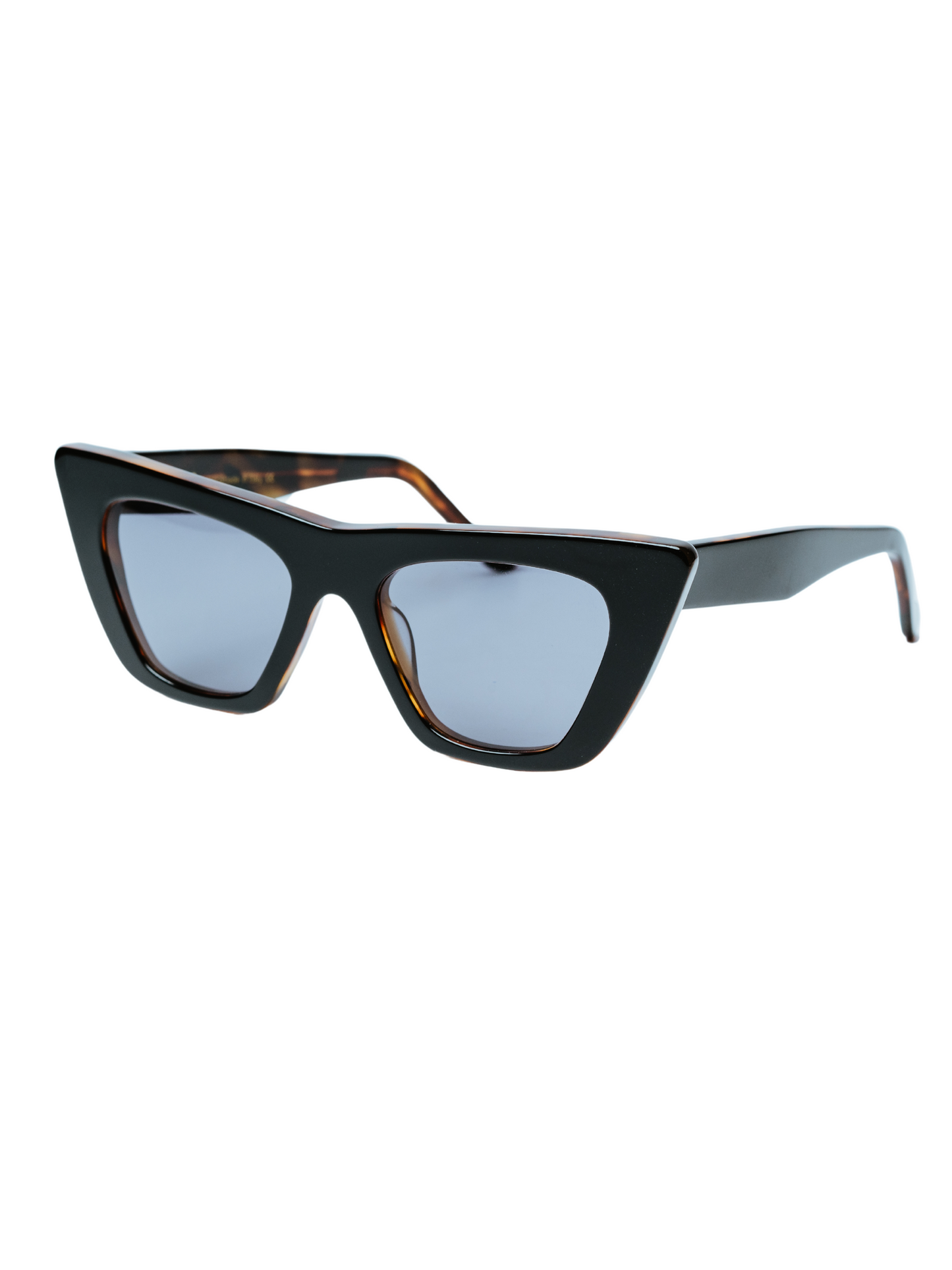 Lewis in Black with Tortoise Brown inside